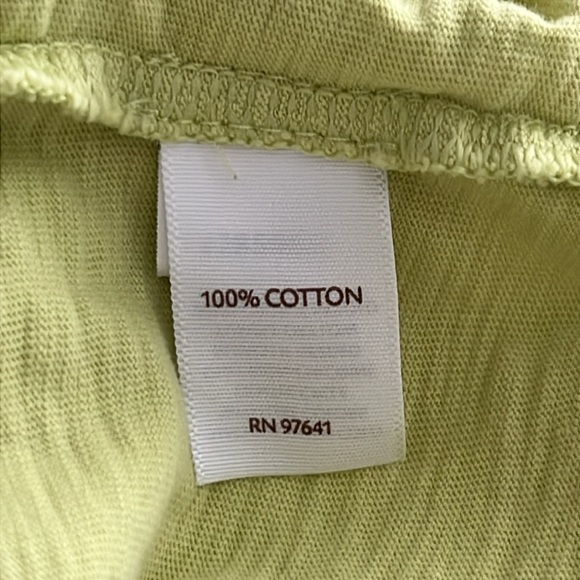 J Jill Chartruese Yellow Green Tee Shirt Tunic Dress 2X - Picture 3 of 4